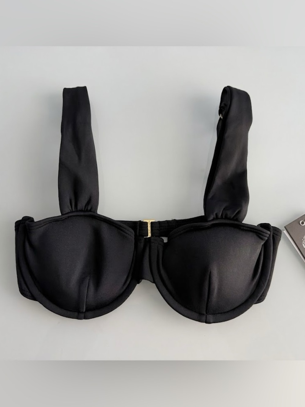 Vince Camuto Women's Black Underwire Scuba Bra Top Size Medium